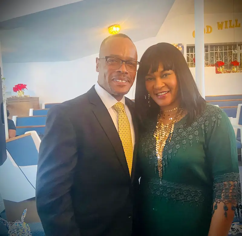 Superintendent Blake and First Lady Jeanine Blake in the sanctuary